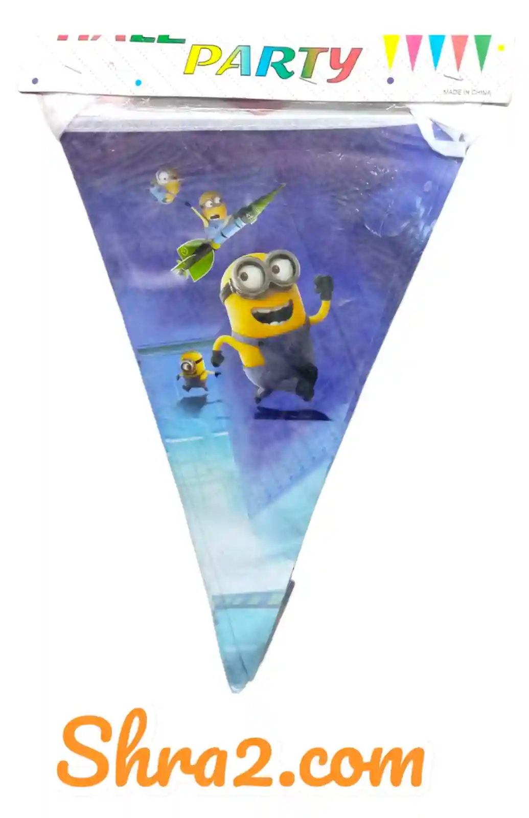 بانر زينه ورق كرتون شكل مينون 3متر